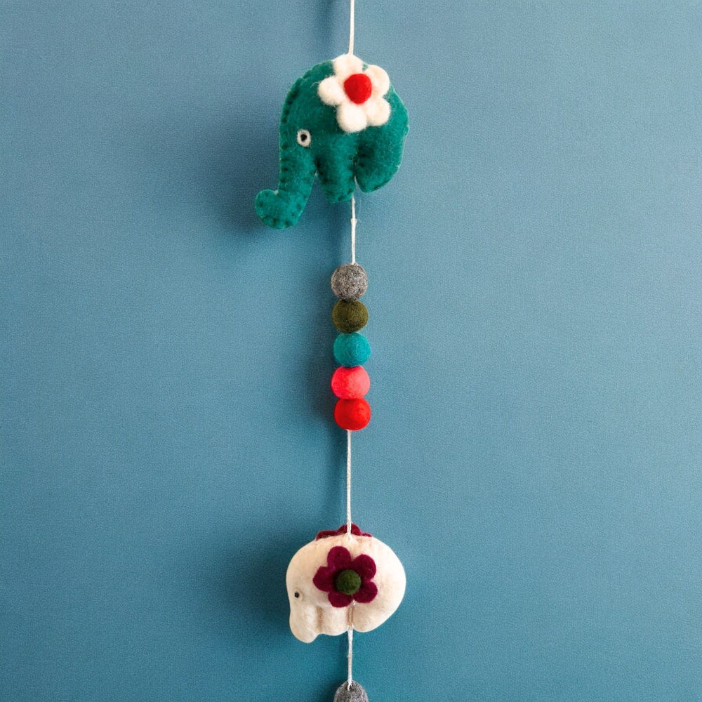 Elephant Felt Wall Hanging