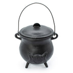 Huge Cast Iron Cauldron with Triple Moon