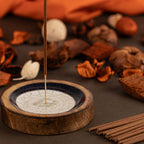 Scorpio Mango Wood Mini Bowl & Incense Stick Holder