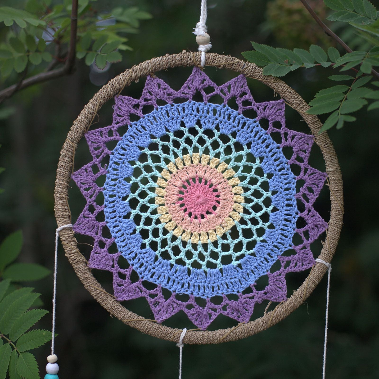 Elemental Spirits Dreamcatcher | Large Multi 65cm | Handmade in Bali