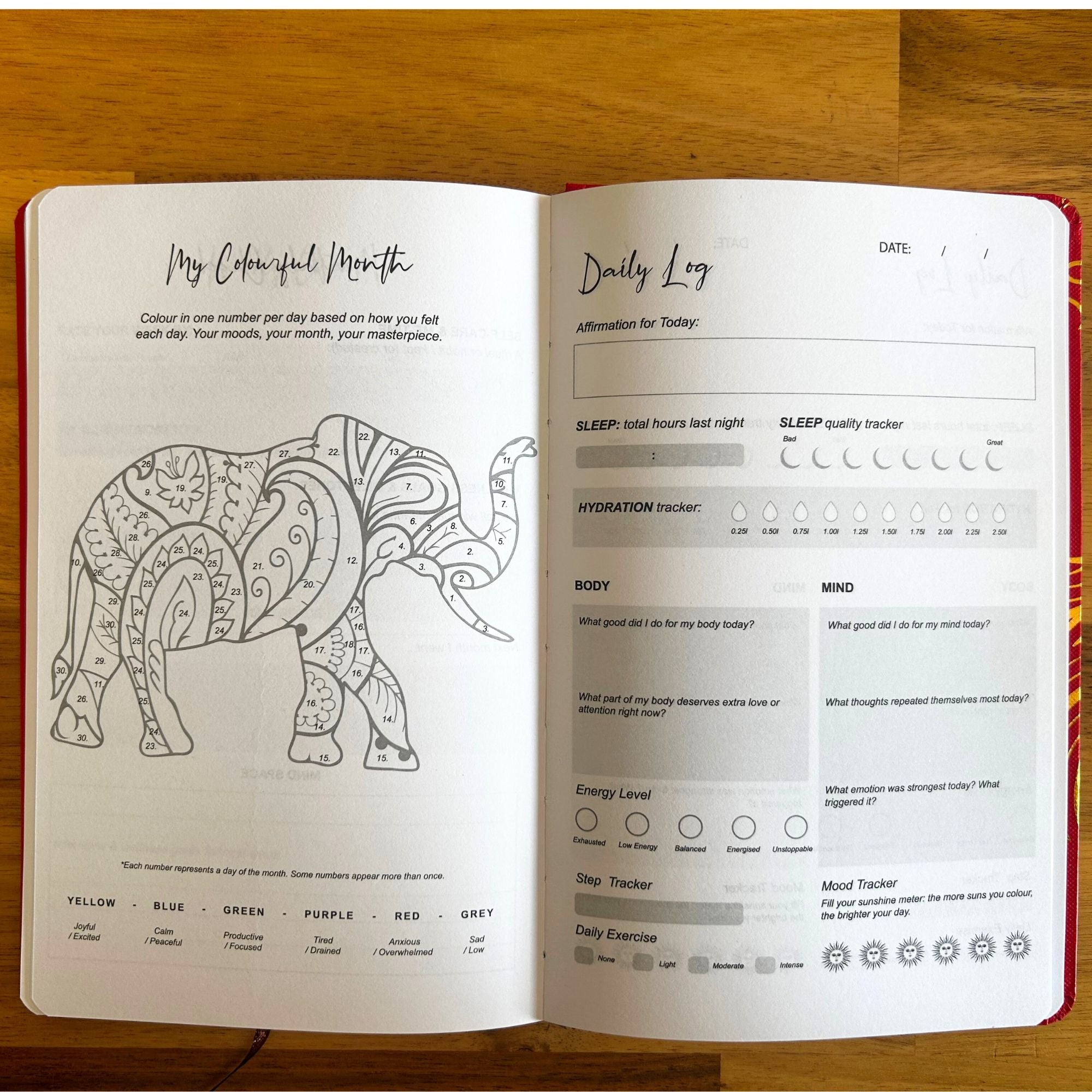 Silver Zodiac Midnight Blue Wellness Journal