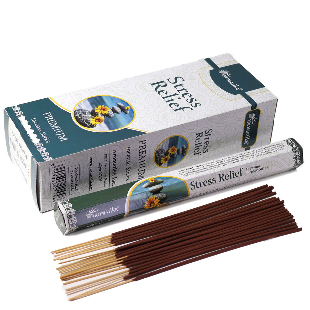 Aromatika Charcoal Free Hex Incense- Stress Relief