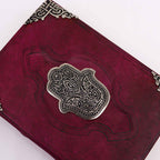 Hefty Red Tan Book - Zinc Hamsa Decor
