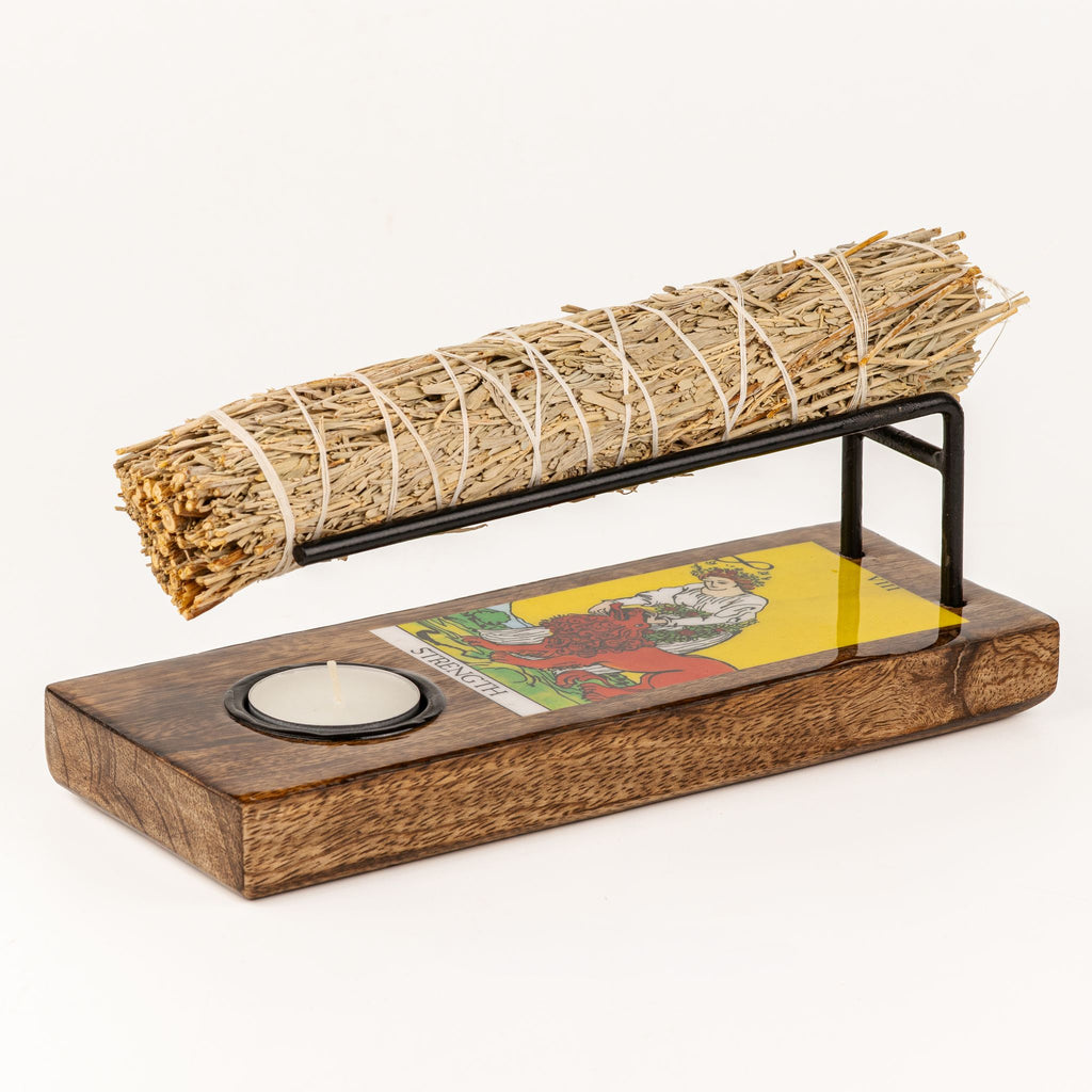 Strength Large Enamelled Sage Stick Burner