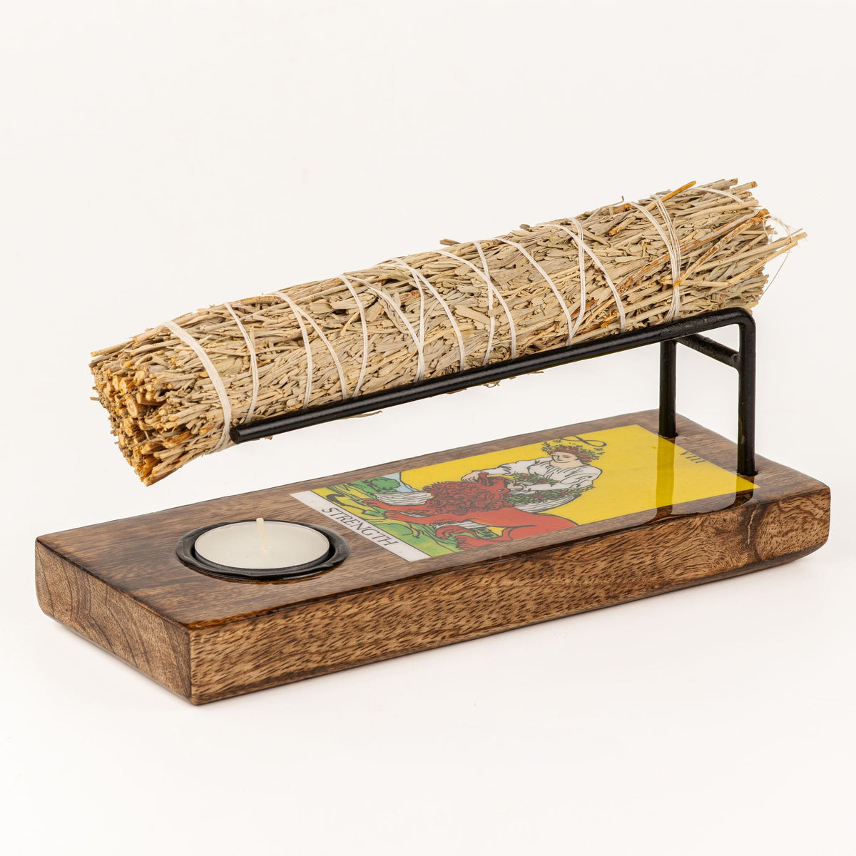 Strength Large Enamelled Sage Stick Burner