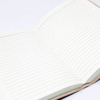 Leather Black Onyx & Compass Notebook (7x5")