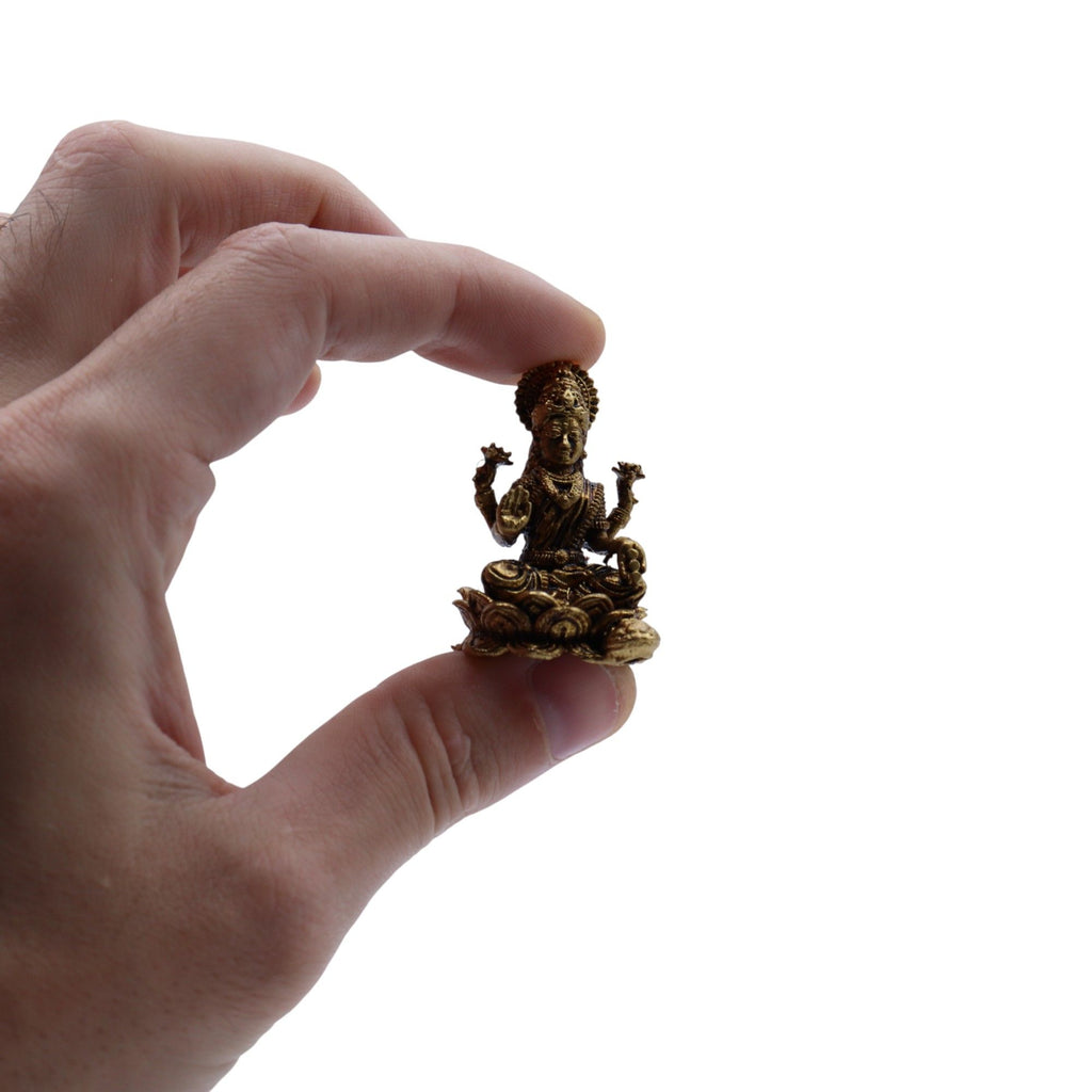 Laxmi  Brass Miniature God 37mm