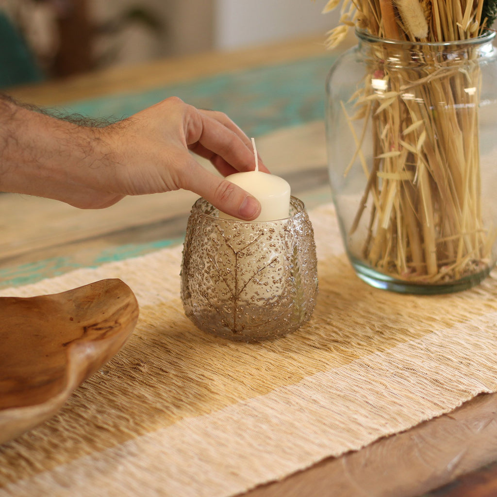 The Forest Keeper — Pressed Fern Candle Holder