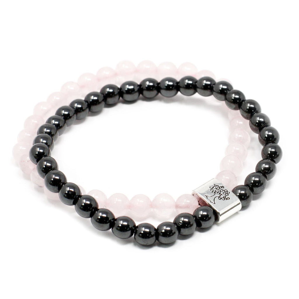 Rose Quartz Magnetic Gemstone Bracelet