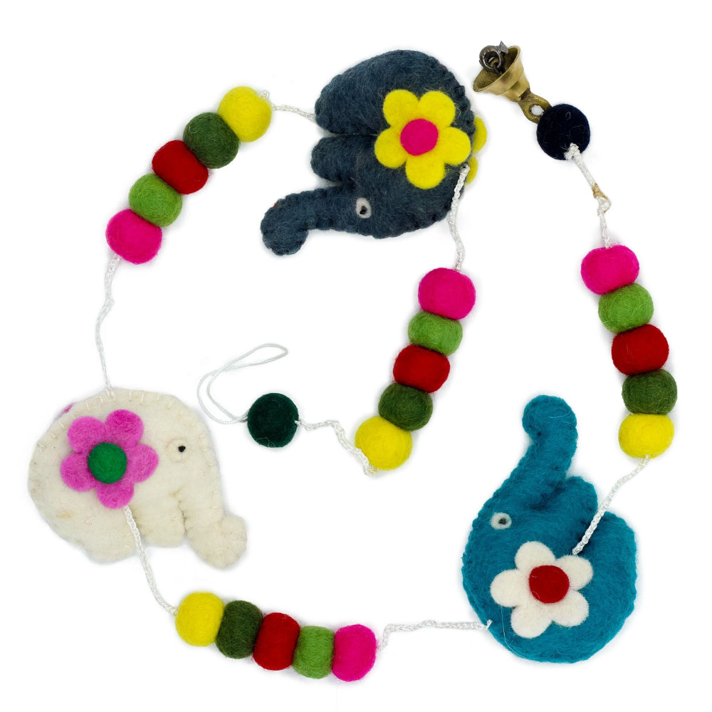 Elephant Felt Wall Hanging