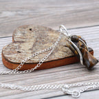 Tiger Eye Guardian Angel Pendant Necklace
