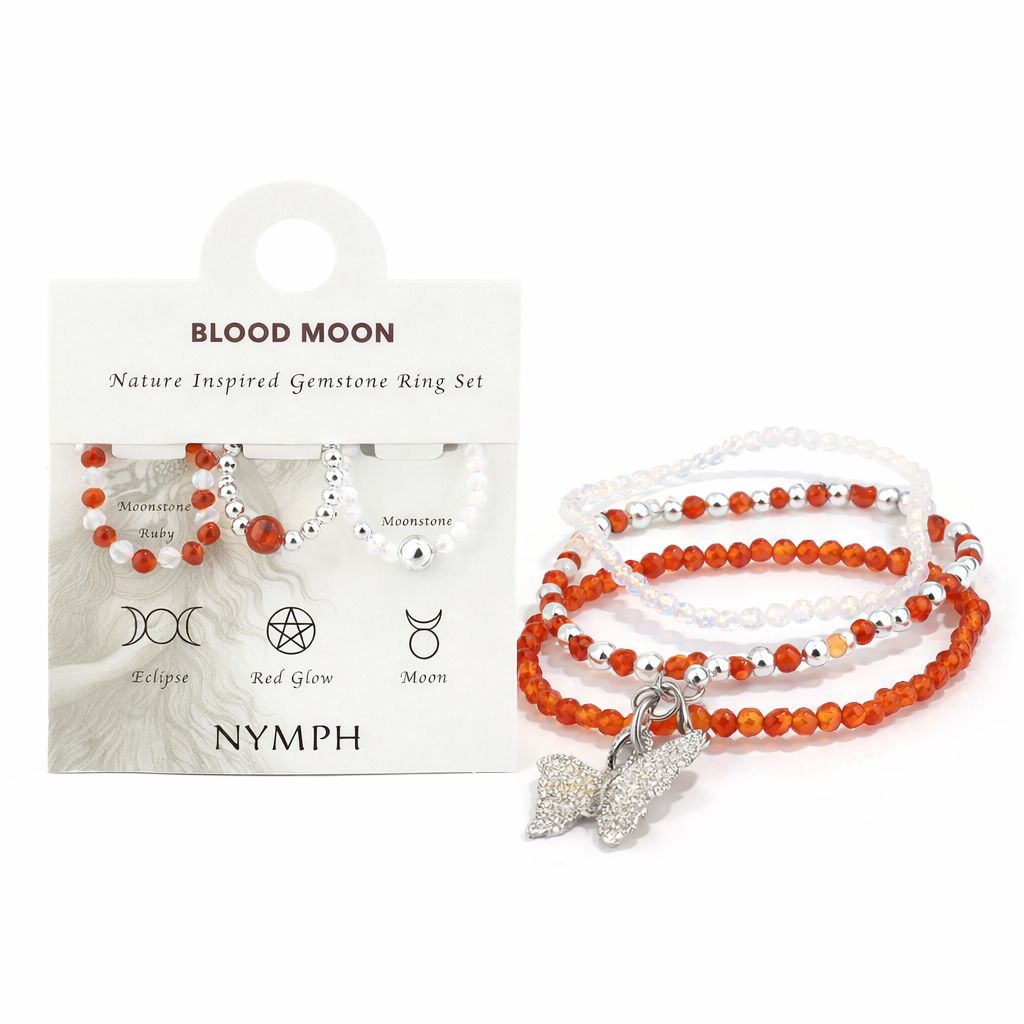 Blood Moon Bracelet & Ring Set