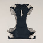 Dog Step-In Guardian Harness with Reflective Mesh & Black Obsidian Charm - Rock Grey - Small (4-8kg)