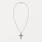 Indian Devotional Pendant - Silver Plated (45cm Chain)- Ionite Crucifix