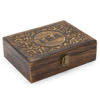 Mango Carved Tea Box  12 compartments