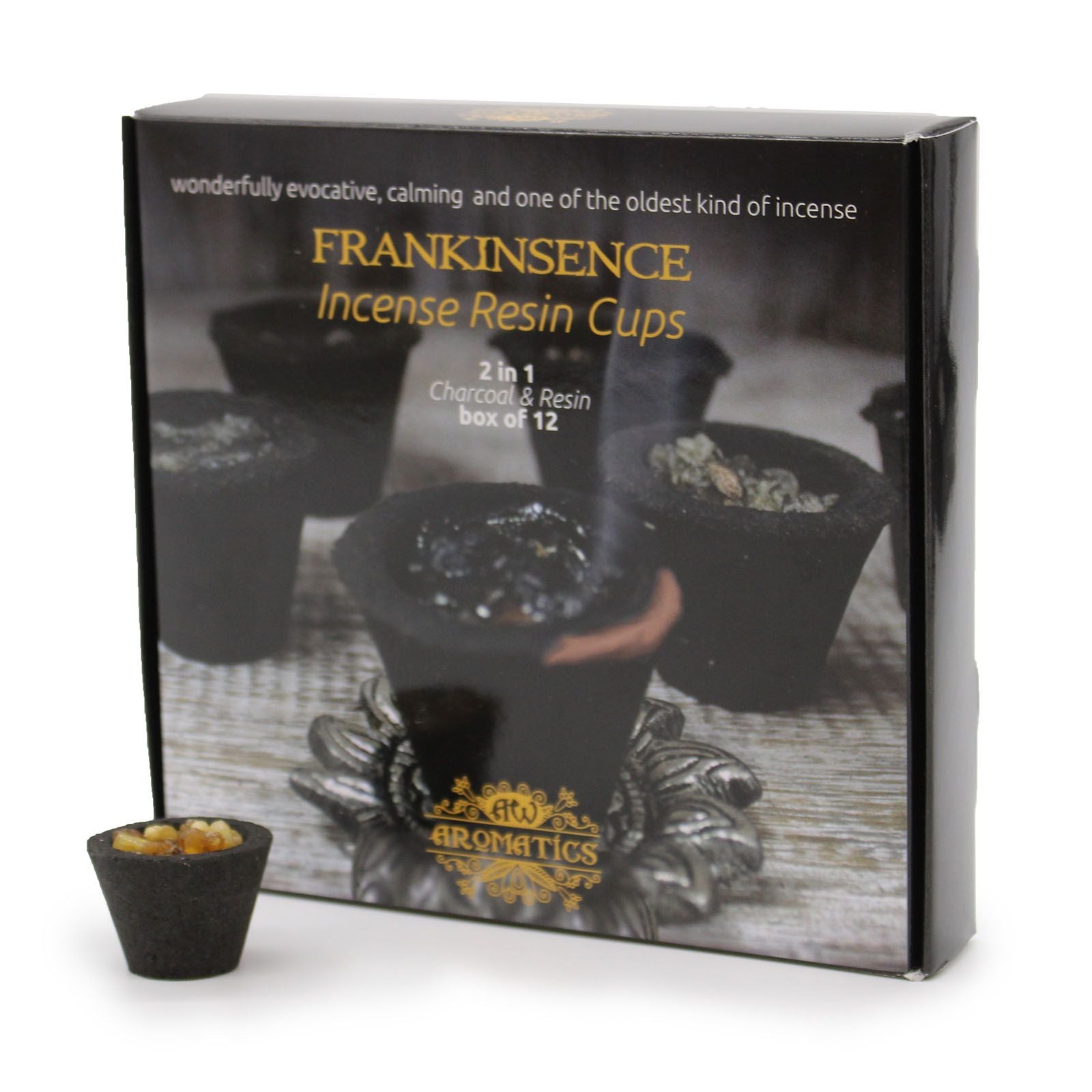 Box of 12 Resin Cups – Frankincense