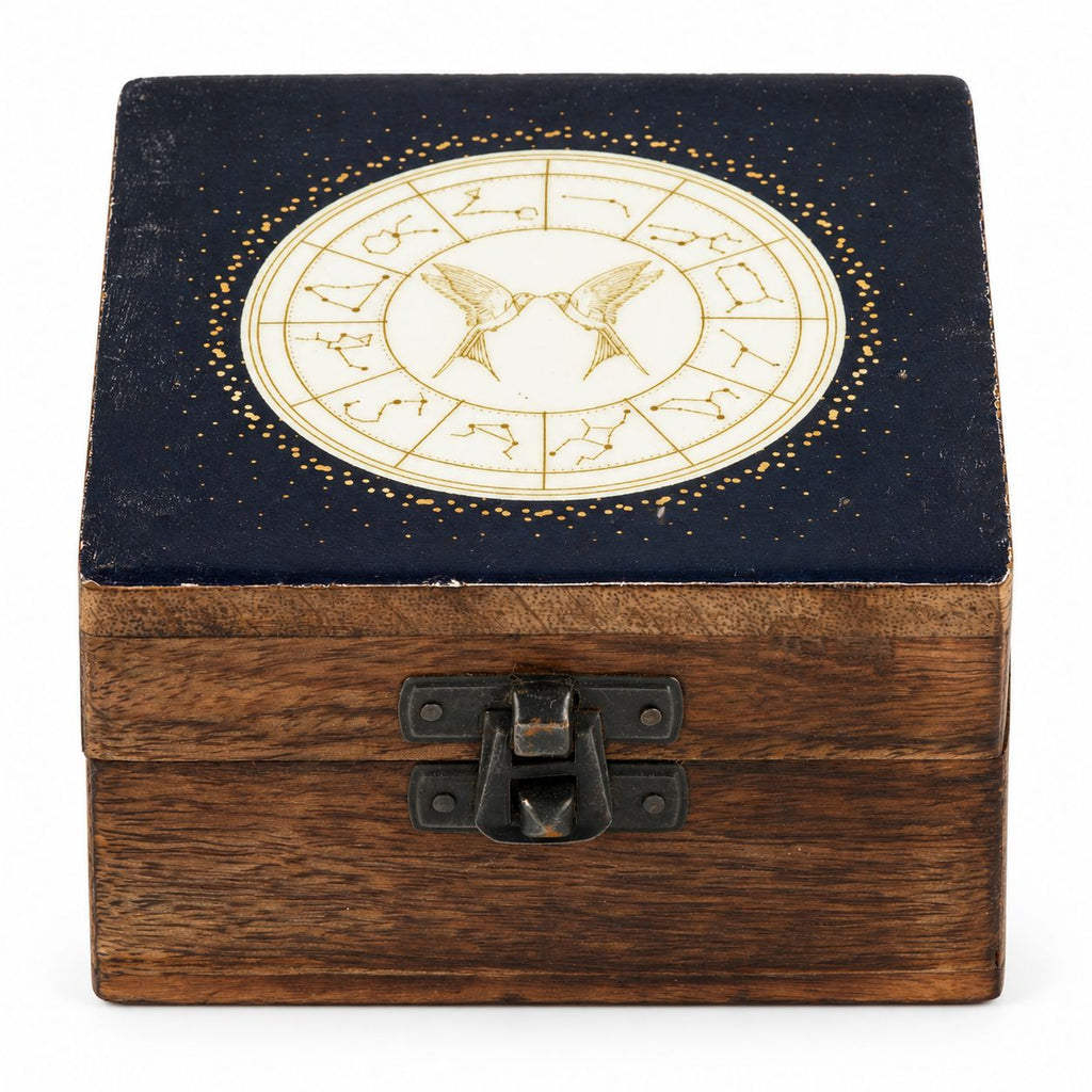 Gemini Small Enamelled Keepsake Box