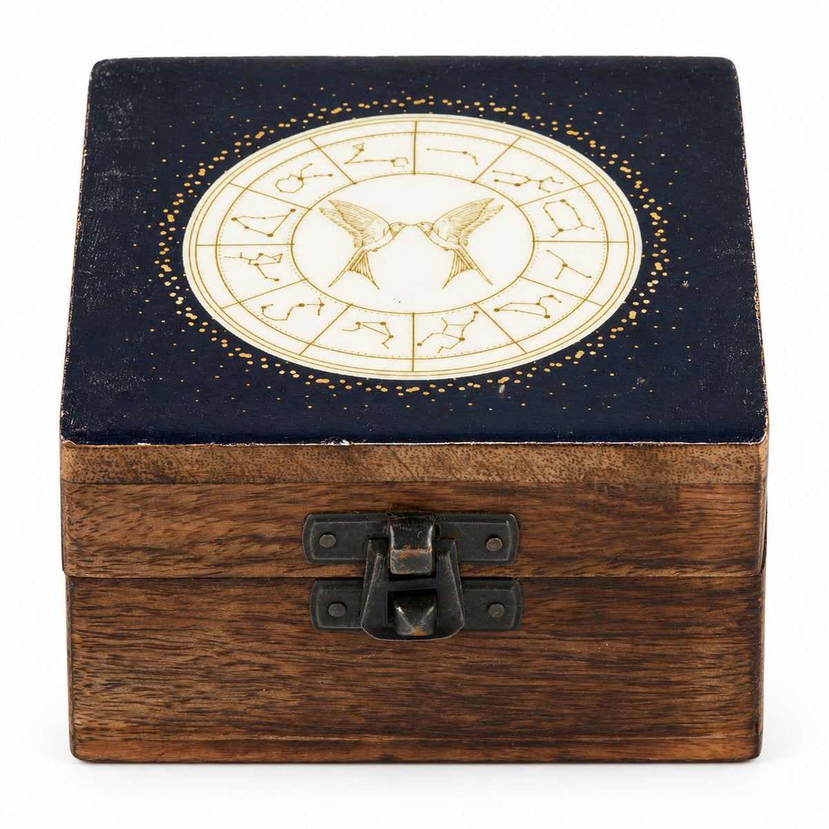 Gemini Small Enamelled Keepsake Box
