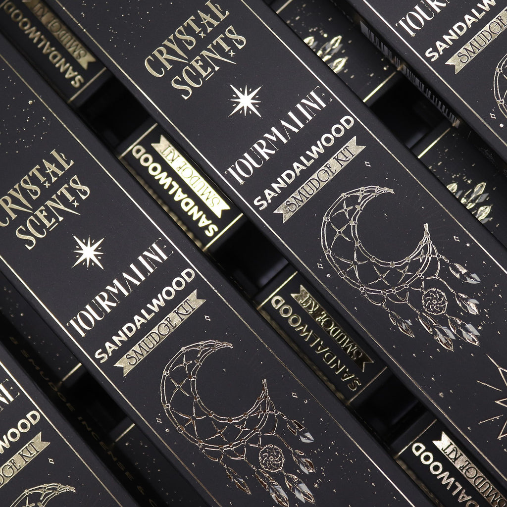 Sandalwood Tourmaline Crystal Scents Smudge Incense