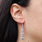 Tribal Drops Silver & Gold Earrings