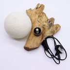 The Luna Cotton DriftGlow Lamp | Ivory