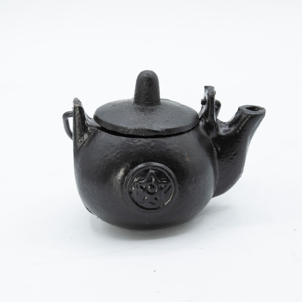 Small Cast Iron Ritual Pot with Pentagram