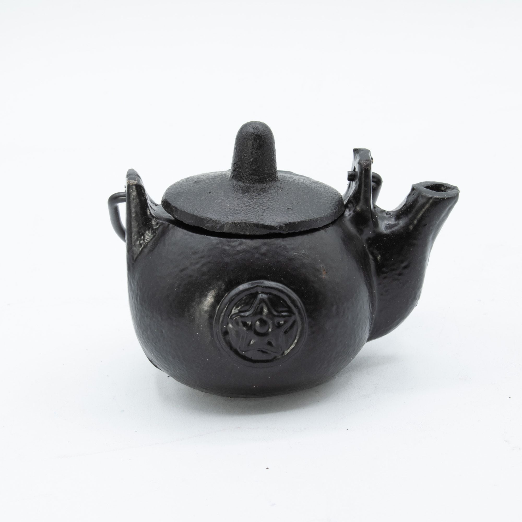 Small Cast Iron Ritual Pot with Pentagram