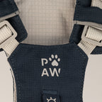 Dog Step-In Guardian Harness with Reflective Mesh & Black Obsidian Charm - Rock Grey - Small (4-8kg)