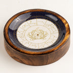 Cancer Mango Wood Mini Bowl & Incense Stick Holder