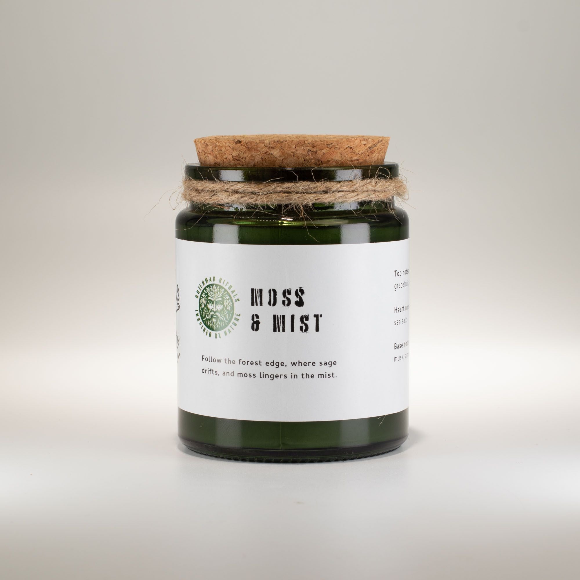 Greenman Moss & Mist Woodwick Soy Candle