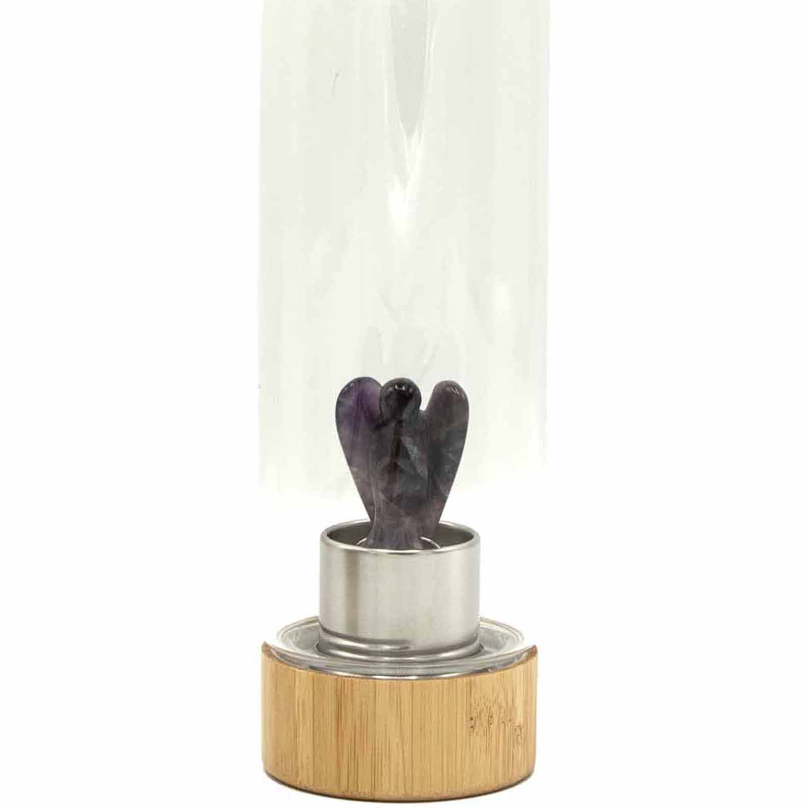 Amethyst Crystal Water Bottle | Angel | Relaxation & Calm