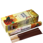 Honey Rose Charcoal-Free Hex Incense Sticks - Aromatika