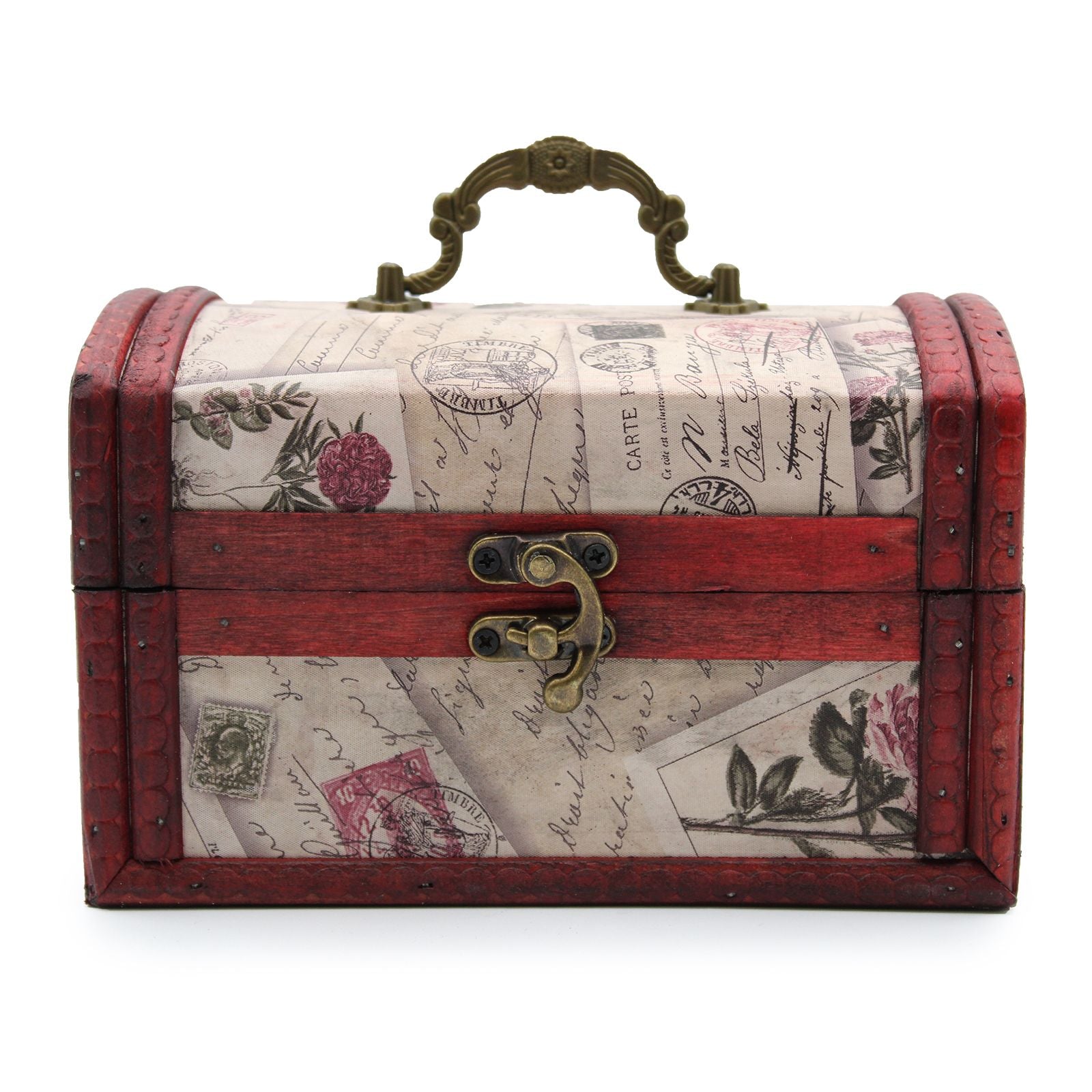 Rose Design Set of 2 Colonial Boxes