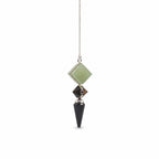Builder of Realms | Black Agate, Green Aventurine & Tiger Eye Three-Piece Pendulum