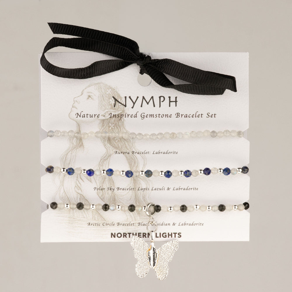 Nymph Spirit Gemstone Bracelet Set - Northern Lights