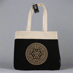 Freedom Chakra Oversized Tote Bag Chocolate Stonewash