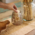 The Beltane Vessel — Pressed Botanical Candle Holder