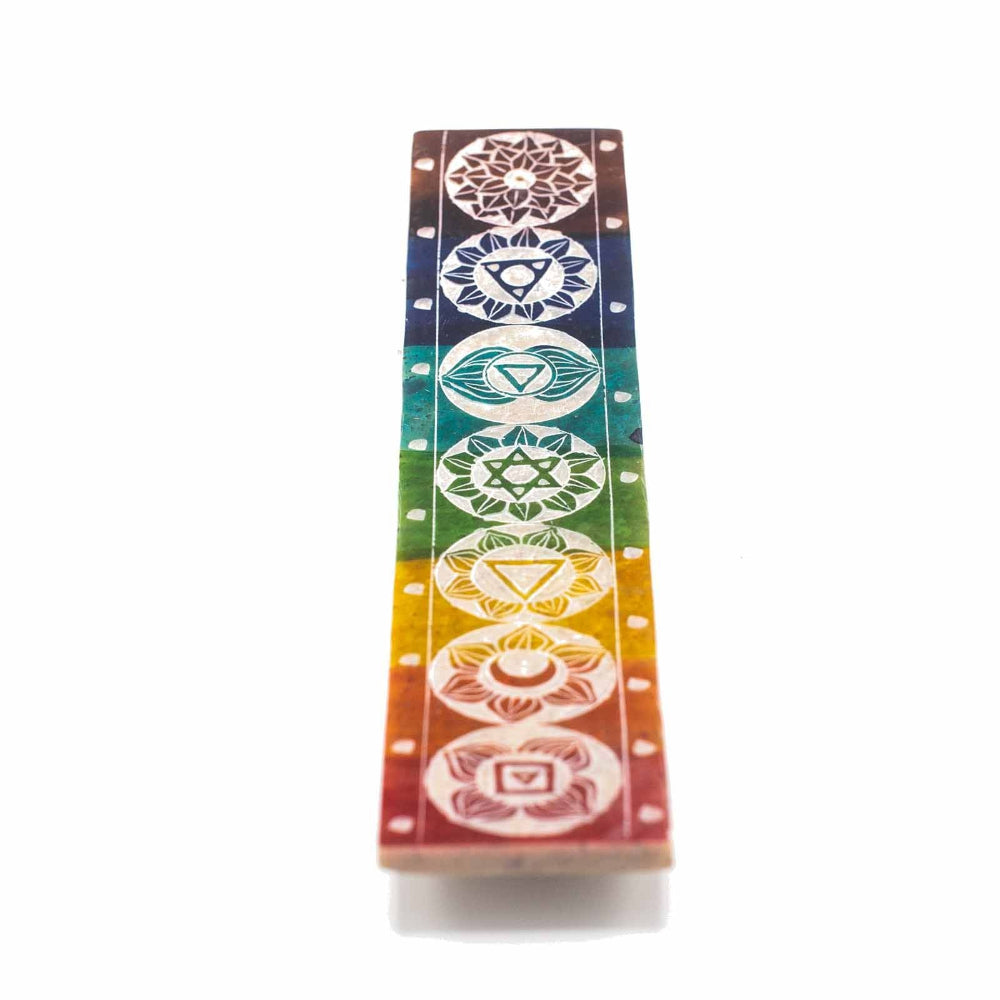 Soapstone Seven Chakra Incense Holder