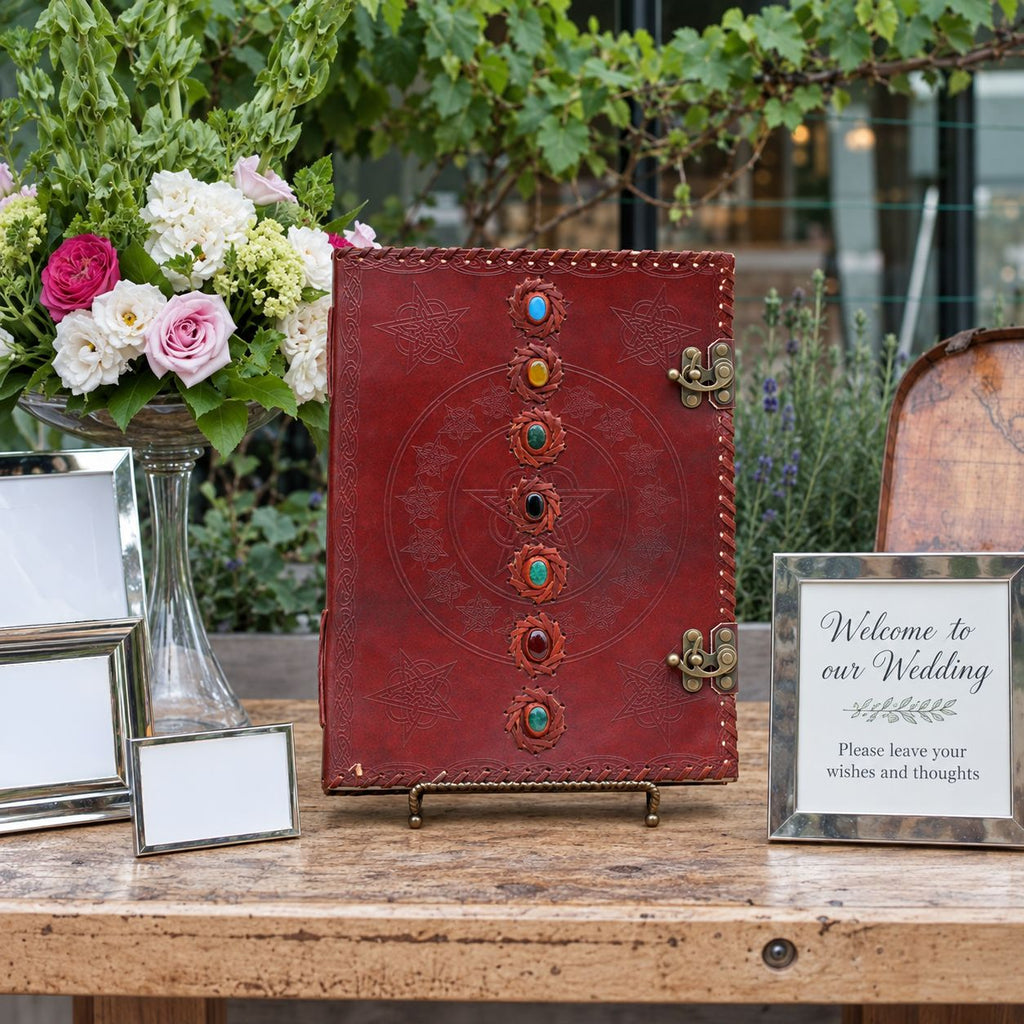 Huge 7 Chakra Leather Book