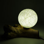 The Luna Cotton DriftGlow Lamp | Ivory