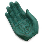 Earth Protect Hand Incense Burner - Green Stone Ritual Holder
