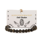 Gold Obsidian Petite Power Bracelet