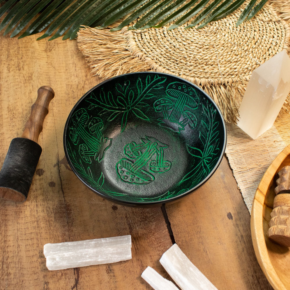 The Mushroom Grove Singing Bowl — Green