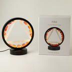 Gemstone Halo Lamp - Fire - Carnelian & Selenite