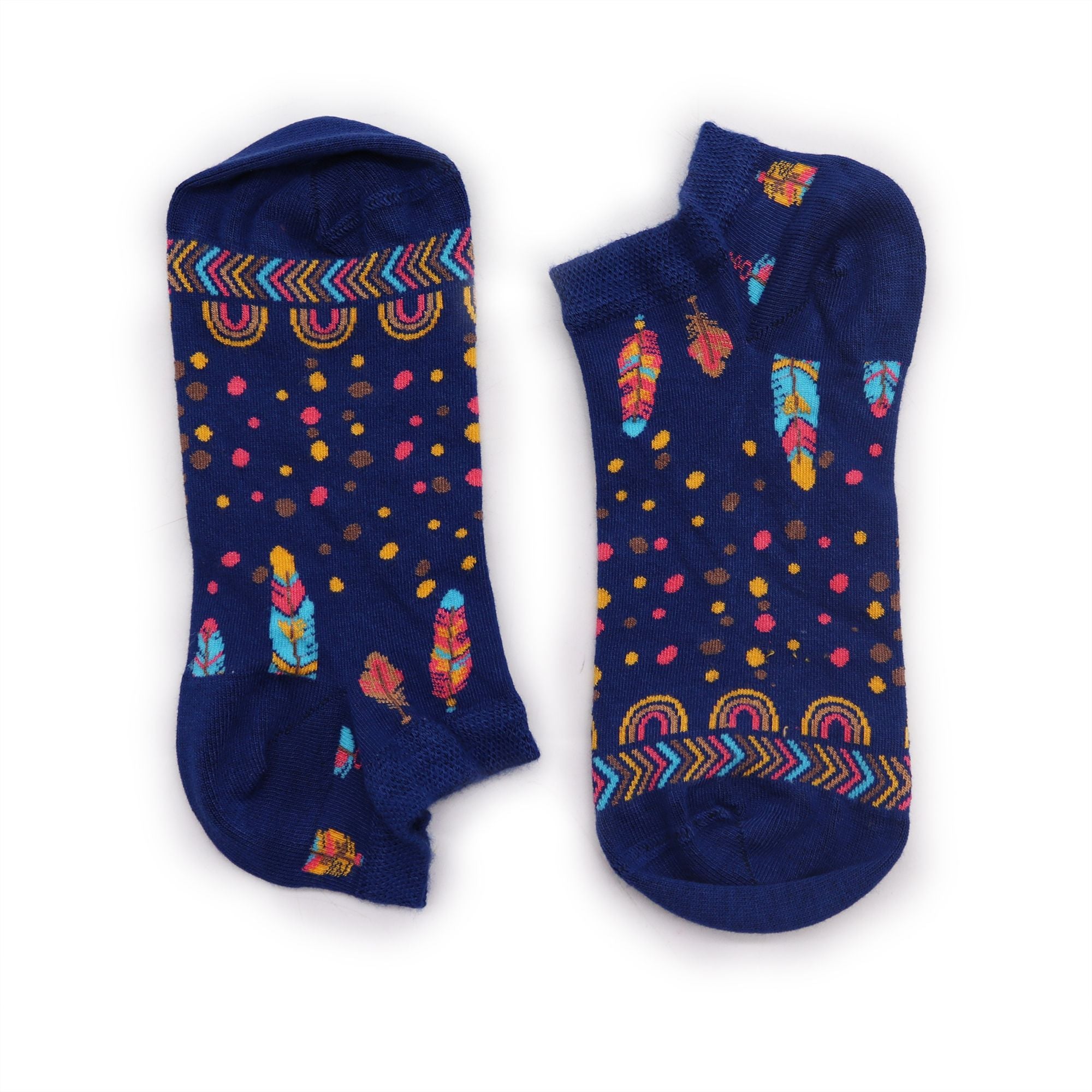 S/M Hop Hare Bamboo Socks Low Indian Feathers