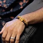 Yellow Aventurine Gemstone Double Power Bracelets