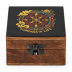 Compass of Life Small Enamelled Keepsake Box