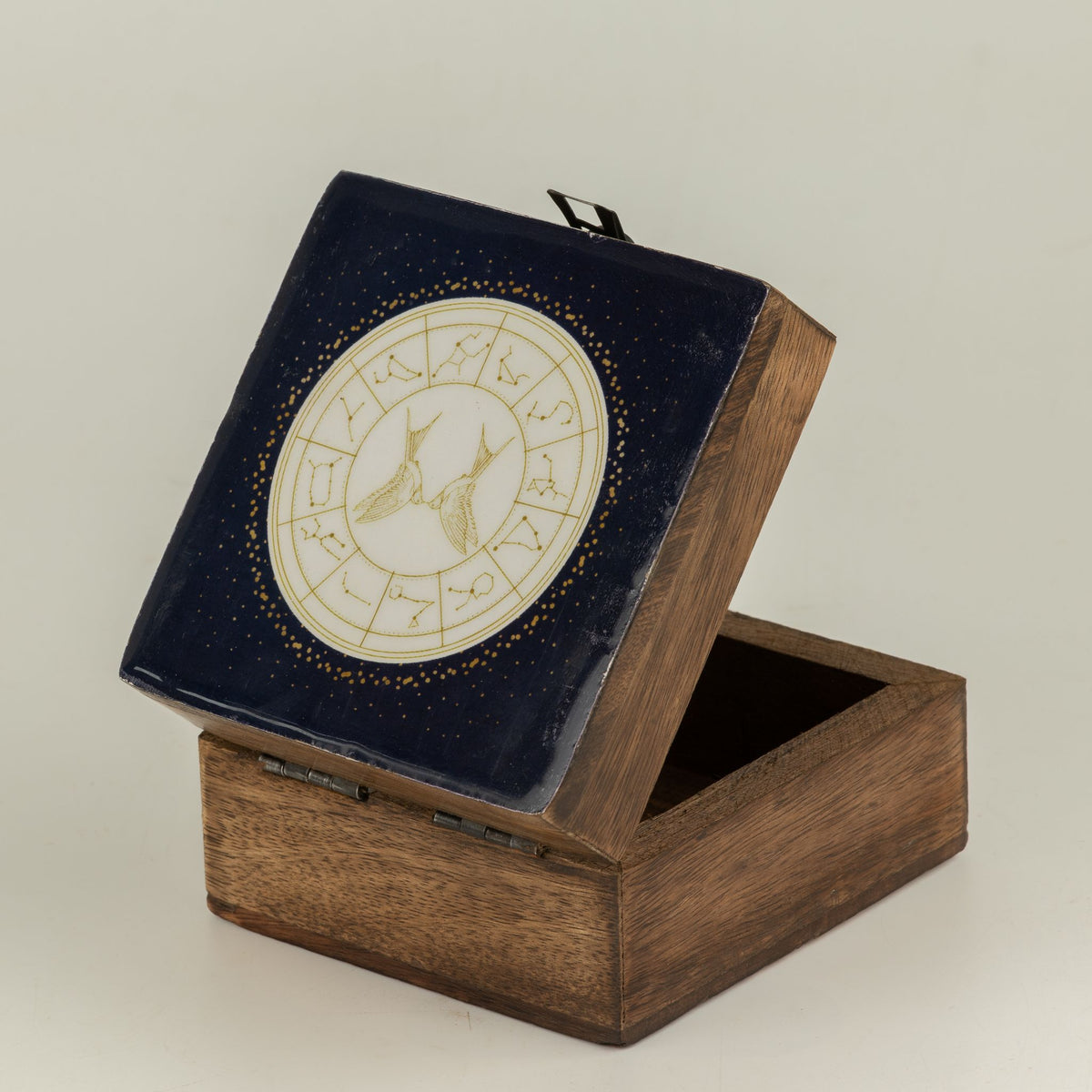 Gemini Small Enamelled Keepsake Box