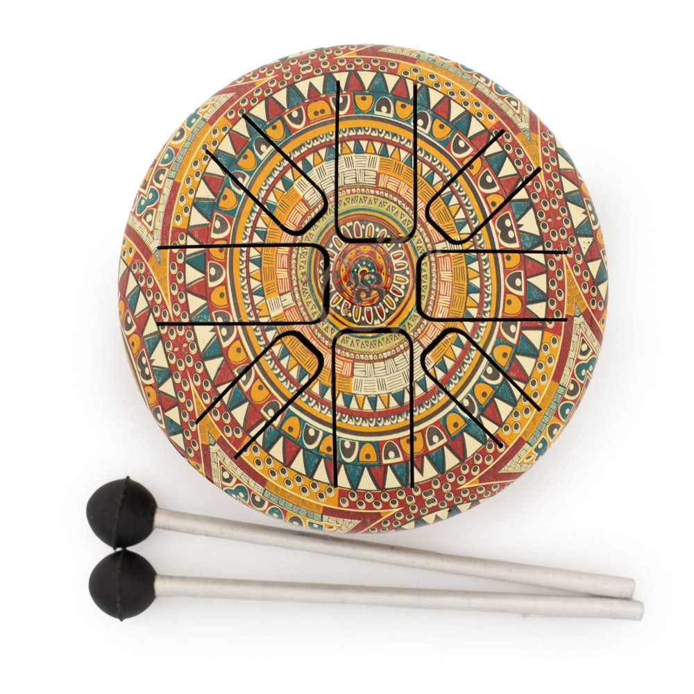 Small Hapi Drum Multi Coloured