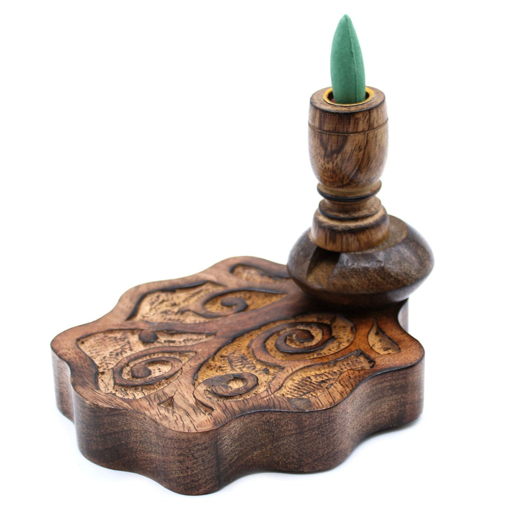 Tree of Life  Mango Wood Backflow Burner Small